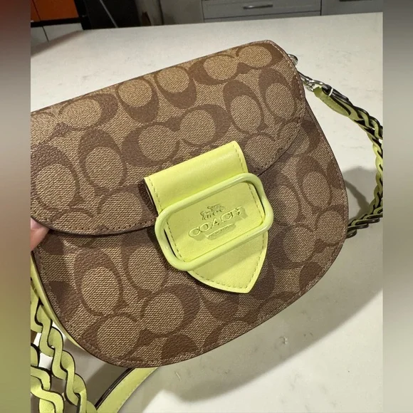 SALEπ€COACH morgan Saddle bag in signature canvas crossbody bag π€ - Picture 7 of 16